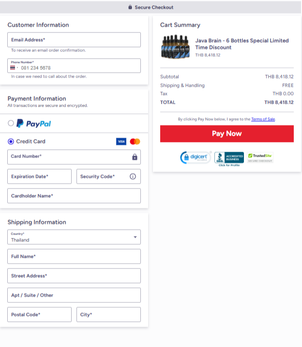 Javabrain Official Website Secure Order Page